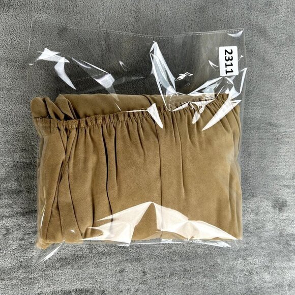 VTG Y2K Boutique Europa XL Tiered Maxi Skirt Tan Boho Western Prairie Faux Suede - Picture 6 of 6